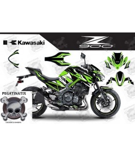 Stickers KAWASAKI Z-900 2017-2019 SPECIAL GREEN (Compatible Product)