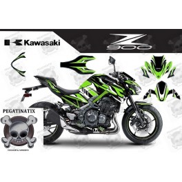 Stickers KAWASAKI Z-900 2017-2019 SPECIAL GREEN