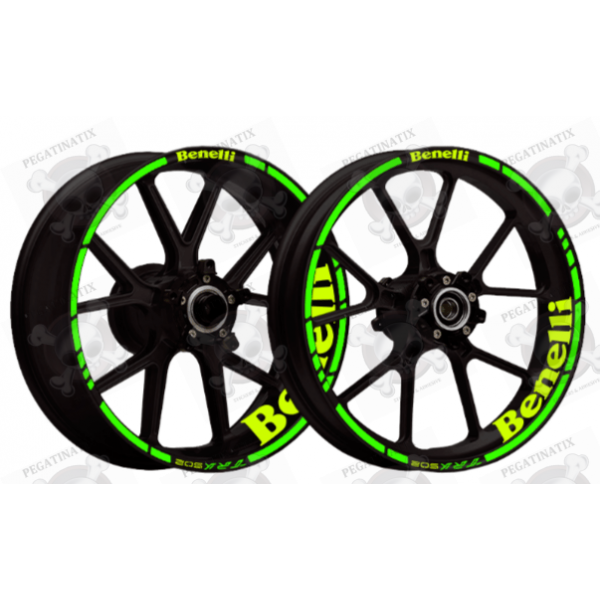 For Benelli TRK 502  #style 1 motorcycle wheel sticker Stereo Rubber rim pasters