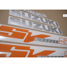 AUFKLEBER Suzuki  SV 1000S ORANGE YEAR 2003