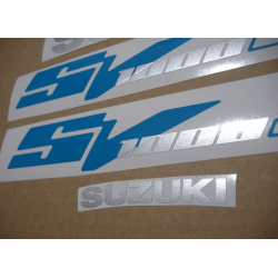 Stickers Suzuki SV 1000S BLUE YEAR 2004