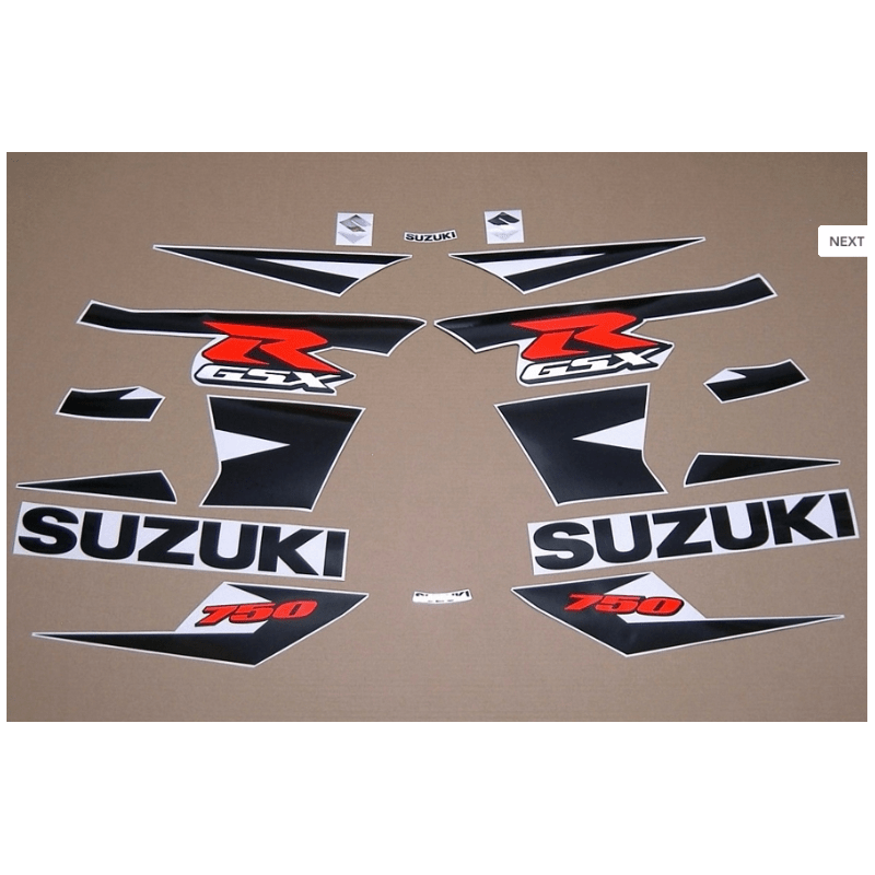 DECALS SUZUKI GSX-R 750 K4-K5 BLACK YEAR 2004-2005