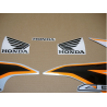 Stickers Honda CBR 125R 2011 SILVER-ORANGE