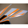 Stickers Honda CBR 125R 2011 SILVER-ORANGE