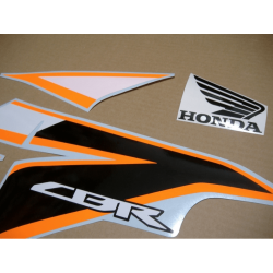 Stickers Honda CBR 125R 2011 SILVER-ORANGE