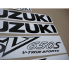AUTOCOLLANT SUZUKI SV650S 2002 SILVER