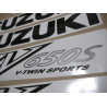 AUTOCOLLANT SUZUKI SV650S 2002 SILVER