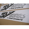 DECALS Suzuki SV 650S 202 YELLOW