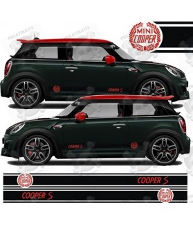 STICKER DECALS SIDE STRIPES MINI COOPER S (Compatible Product)