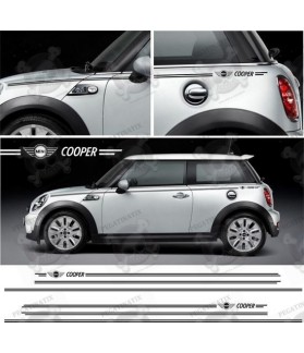 STICKER DECALS SIDE STRIPES MINI COOPER (Compatible Product)
