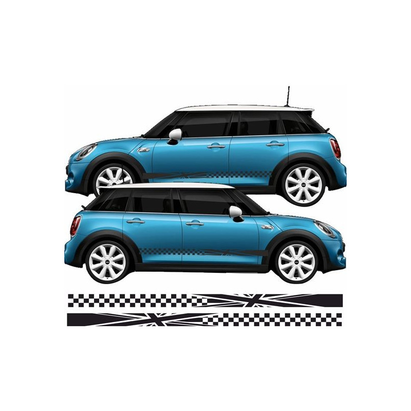 ADESIVI BANDE LATERALI FLAG MINI COOPER