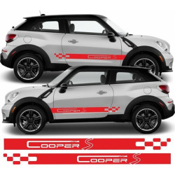 ADHESIVOS BANDAS LATERALES FLAG Cooper S