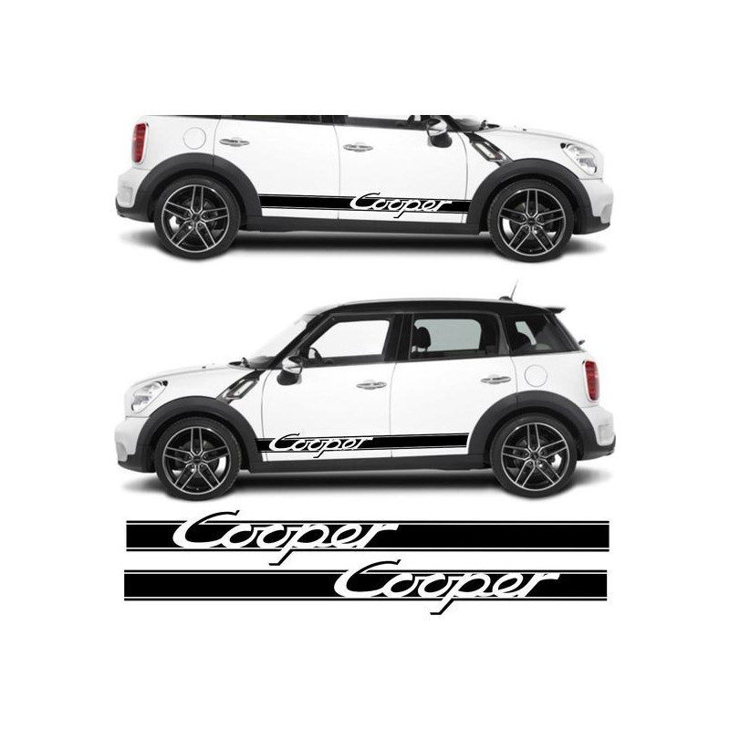 DECALS SIDE STRIPES FLAG Cooper S