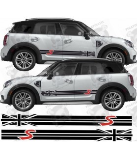 STICKER DECALS SIDE STRIPES MINI COOPER S 2019 (Compatible Product)