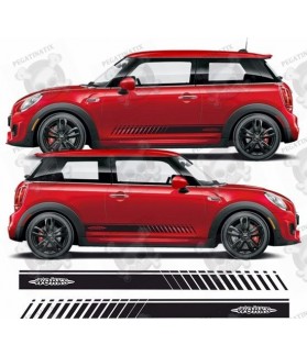 Streifen Stripes Aufkleber Heckstreifen für F57 Cabrio Mini Cooper (Rot  (not Chili Red), Design 1) : : Auto & Motorrad