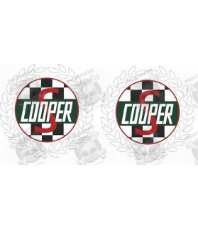 STICKER DECALS Cooper MINI S CLASSIC X2 (Compatible Product)