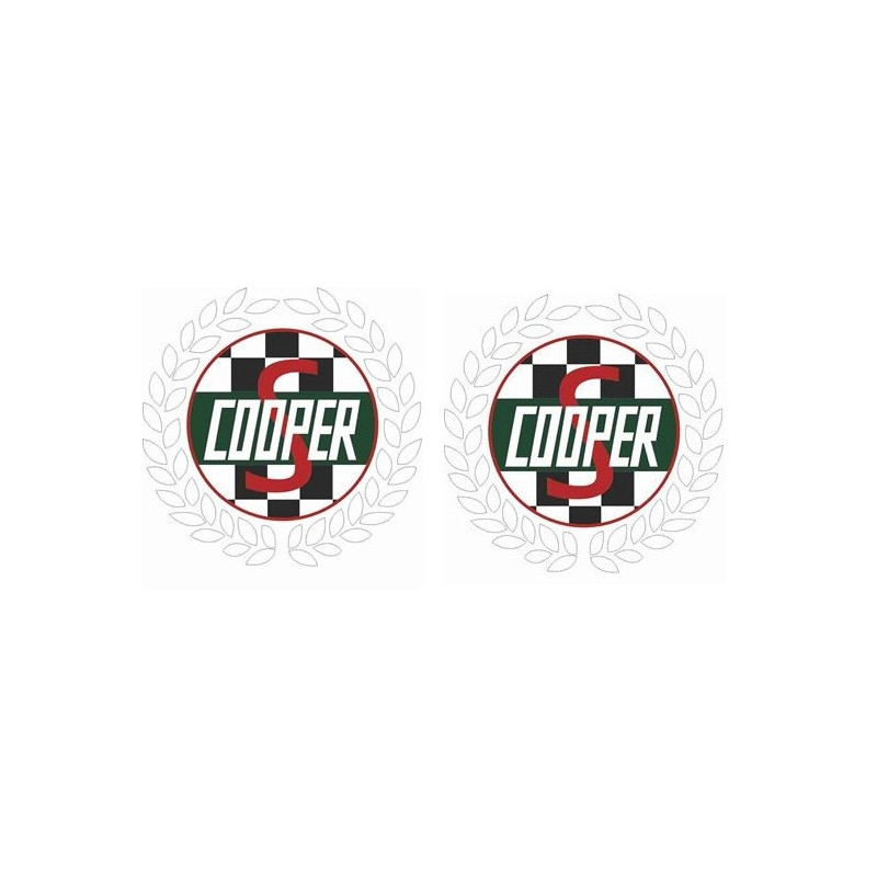 AUFKLEBER STICKER Cooper MINI S CLASSIC X2