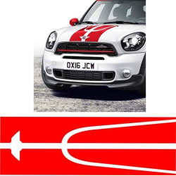 DECALS MINI Bonnet stripes Countryman 2017