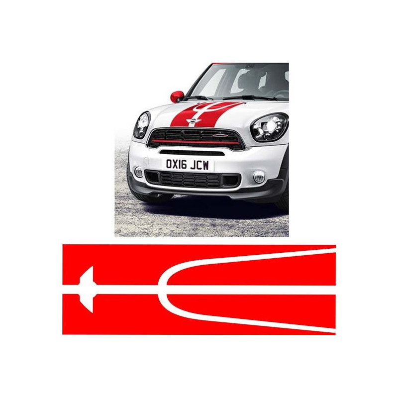 AUTOCOLLANT MINI Bonnet stripes Countryman 2017