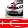AUTOCOLLANT MINI Bonnet stripes Countryman 2017