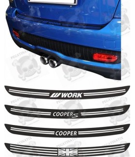 STICKERS rear Bumper MINI Cooper S JCW R56 Cabrio R57 (Compatible Product)