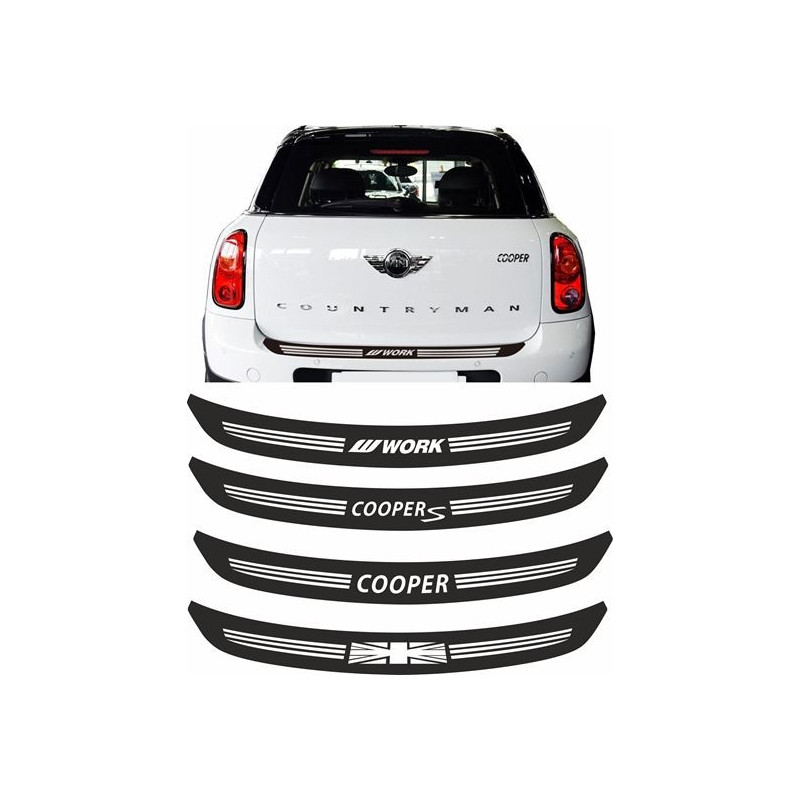 DECALS REAR BUMPER MINI countryman R60 2010-2016