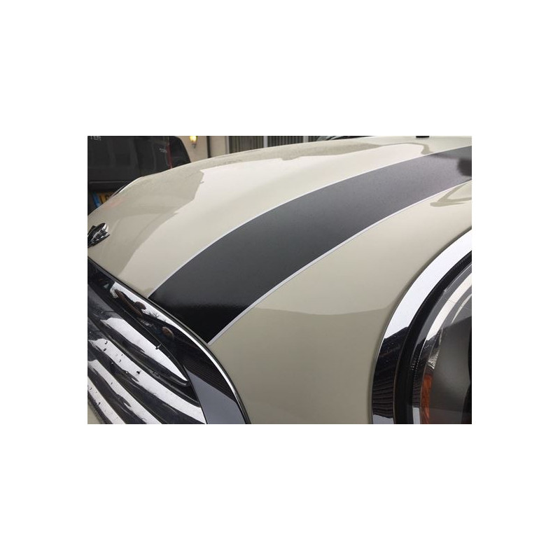 AUTOCOLLANT MINI S Clubman Quality OEM TWO colour Bonnet stripes