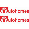 AUTOCOLLANT CARAVANS AUTOHOMES x2