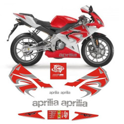 AUFKLEBER Aprilia RS50 ROSSO YEAR 2008-2009