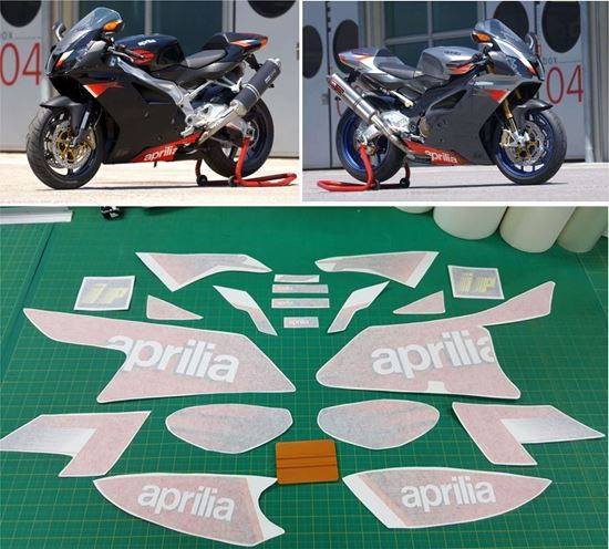 APRILIA RSV MILLE Motorbike Koolart Chrome Keyring Picture Both Sides 