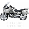 AUTOCOLLANT BMW R1200RT SILVER YEAR 2005-2009