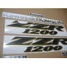 STICKERS KIT KAWASAKI ZZR1200 YEAR 2003 BLUE