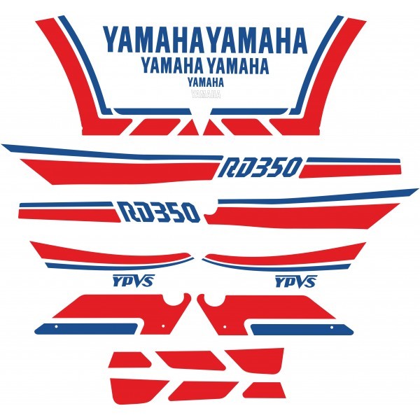ADESIVI YAMAHA RD-350 LC YEAR 1989