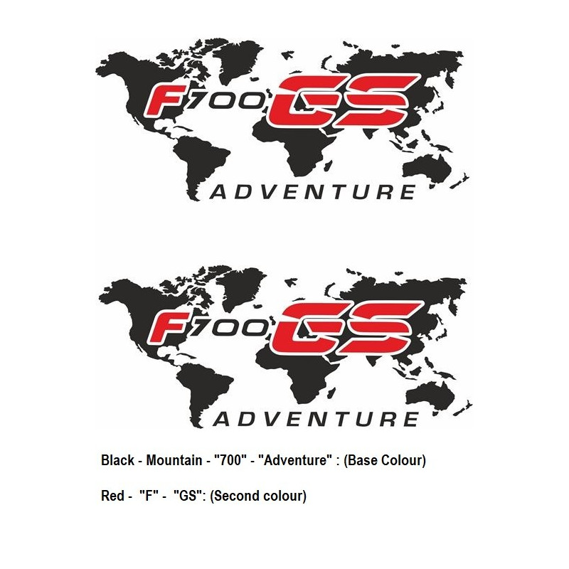 ADESIVI BMW BMW F-700GS ADVENTURE GIVI Touratech Pannier