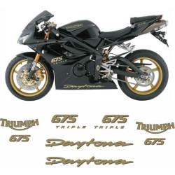 AUTOCOLLANT TRIUMPH DAYTONA 675 TRIPLE YEAR 2008