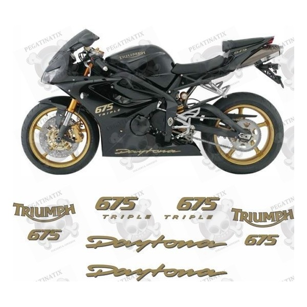 moto stickers daytona 675 speed street triple tiger CTR001 2 adesivi TRIUMPH 