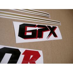 AUTOCOLLANT KAWASAKI GPX-750R YEAR 1987 WHITE-SILVER