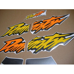 Stickers HONDA NX-650 DOMINATOR YEAR 1998 YELLOW/GREY/WHITE