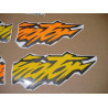 AUFKLEBER HONDA NX-650 DOMINATOR YEAR 1998 YELLOW/GREY/WHITE