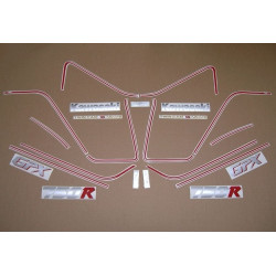 AUFKLEBER KIT KAWASAKI GPX-750R YEAR 1986 BLACK/GREY