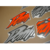 AUTOCOLLANT HONDA NX650 DOMINATOR 1997 ORANGE-GREY