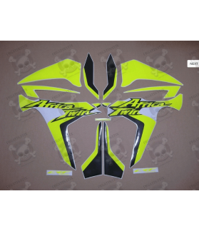 STICKER SET HONDA AFRICA TWIN YEAR 2015-2019 NEON YELLOW (Compatible Product)
