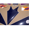 AUTOCOLLANT YAMAHA YZF-750R YEAR 1993 GREEN PURPLE ORANGE