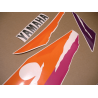 AUTOCOLLANT YAMAHA YZF-750R YEAR 1993 GREEN PURPLE ORANGE
