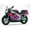 AUTOCOLLANT YAMAHA YZF-750R YEAR 1993 GREEN PURPLE ORANGE