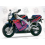 Stickers YAMAHA YZF-750R YEAR 1993 GREEN PURPLE ORANGE (Compatible Product)