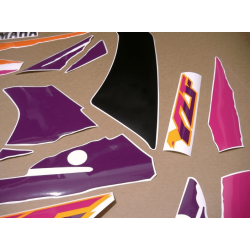 AUTOCOLLANT YAMAHA YZF-750R YEAR 1993 GREEN PURPLE ORANGE