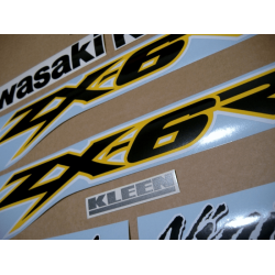 AUFKLEBER KAWASAKI ZX-6R YEAR 2002 YELLOW