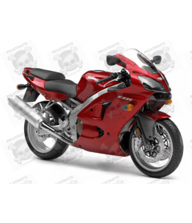 STICKER SET KAWASAKI ZZR-600 YEAR 2007 RED (Compatible Product)