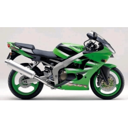 AUTOCOLLANT KAWASAKI ZX-6R YEAR 2001 GREEN